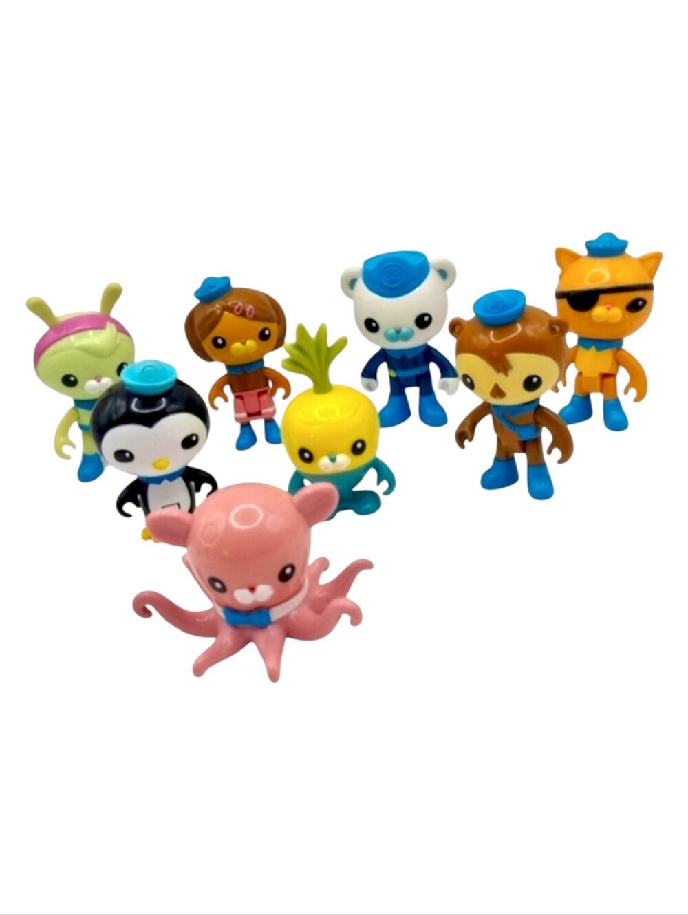 Octonauts Octo-Crew 8 Pc Collectibles Set Y9297 Authentic Fisher-Price 2010-2011